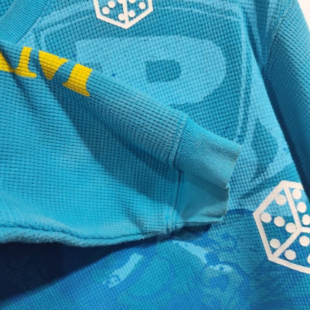 Vintage Phat Farm Classic American Flava Turquoise Men's Long-sleeve Shirt M - Picture 9 of 12